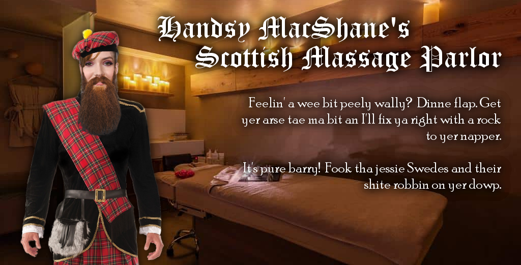 Handsy MacShane's Scottish Massage Parlor